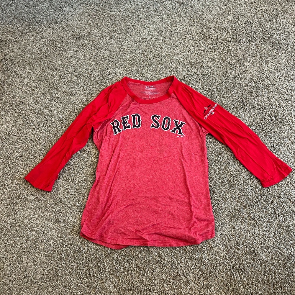 Vintage Style Boston Red Sox Raglan Shirt Benintendi